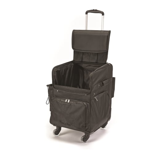 Mobile-Pack Large Cartless Housekeeping Cart, 4 Swivel Wheels